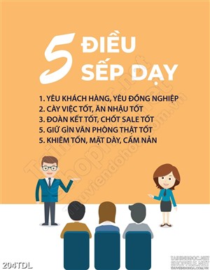 Tranh động lực điều sếp dạy