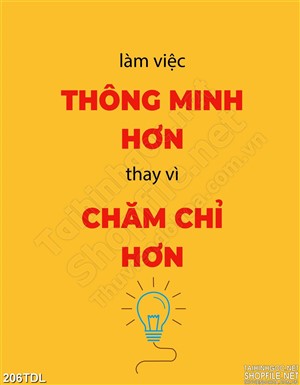 Tranh động lực chăm chỉ hơn