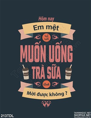 Tranh động lực uống trà sữa