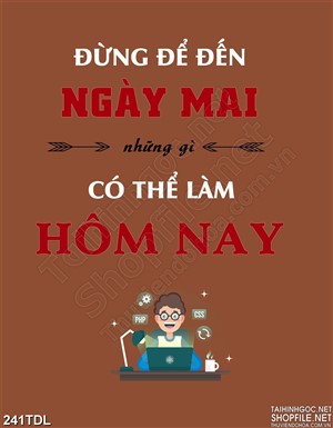 Tranh động lực hoàn thành đúng hạn