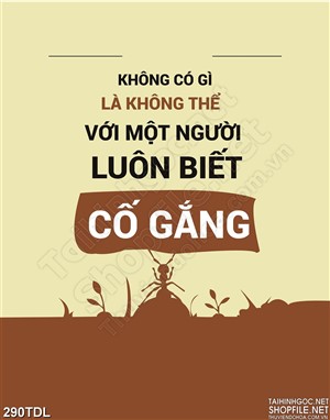 Tranh động lực để cố gắng không ngừng