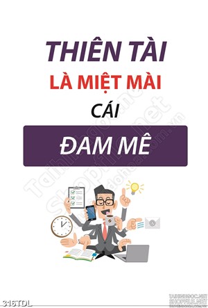 Tranh văn phòng đam mê trong công việc