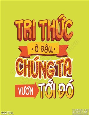 Tranh văn phòng phát huy tri thức in uv