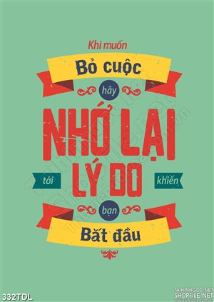 Tranh văn phòng không bỏ cuộc giữa chừng