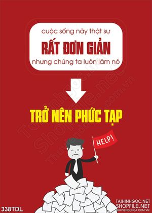 Tranh động lực đơn giản hóa vấn đề in treo tường