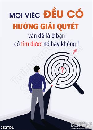 Tranh động lực cố gắng không ngừng nghĩ in treo tường