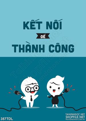 Tranh động lực kết nối để thành công in canvas