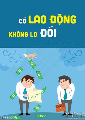 Tranh động lực lao động không ngừng nghĩ  in treo tường