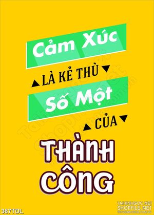 Tranh động lực luôn sáng suốt trong công việc in uv