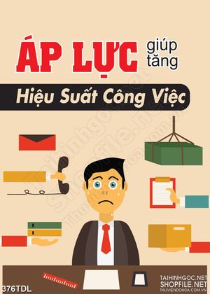 Tranh văn phòng động lực giải quyết mọi áp lực