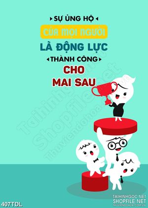 Tranh động lực thành công là sự ủng hộ in 3d