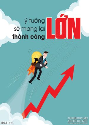 Tranh in treo tường động lực luôn phát huy ý tưởng lớn