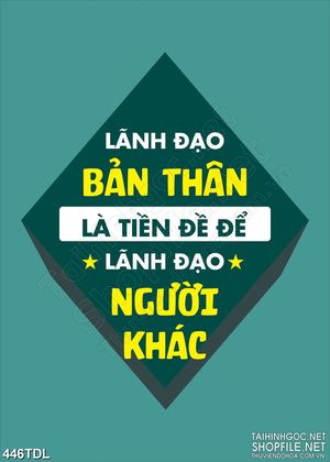 Tranh động lực văn phòng lãnh đạo bản thân là tiền đề