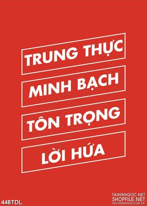 Tranh động lực phát huy đạo đức trong công việc in canvas