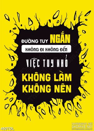 Tranh động lực bắt đầu từ việc nhỏ nhất in treo tường