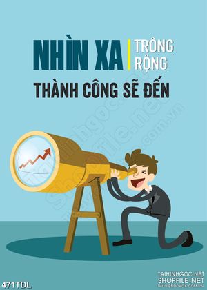 Tranh động lực nhìn xa trong rộng trang trí