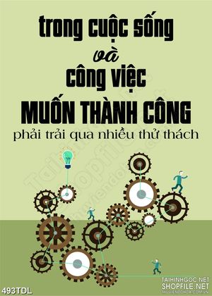 Tranh động lực muốn thành công phải trải qua thử thách