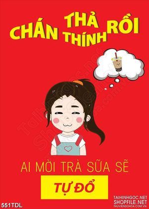 Tranh ca phe động lực công việc thèm trà sữa