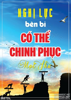 Tranh in canvas động lực cố gắng chinh phục mọi thứ