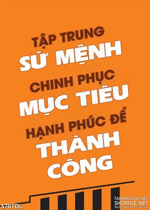 Tranh trang trí động lực cố gắng chinh phục mục tiêu