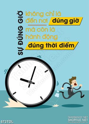 Tranh động lực hành động đúng thời điểm trang trí