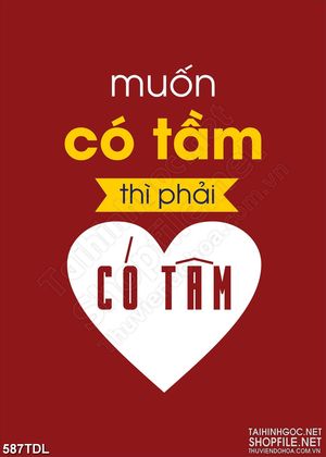 Tranh trang trí động lực có tầm thì phải có tâm