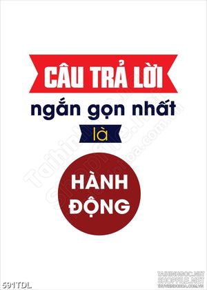 Tranh in canvas động lực hành động mới tạo ra thành quả