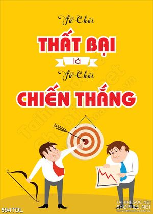 Tranh động lực để thành công phải có sự thất bại in uv