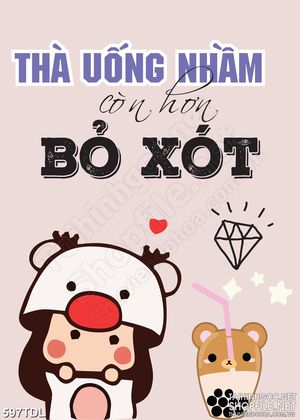 Tranh ca phe động lực thà uống nhầm trà sữa còn hơn bỏ xót