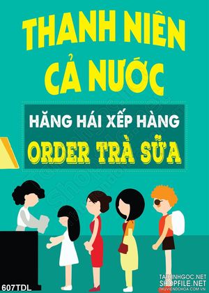 Tranh động lực phát huy đam mê trà sữa trang trí