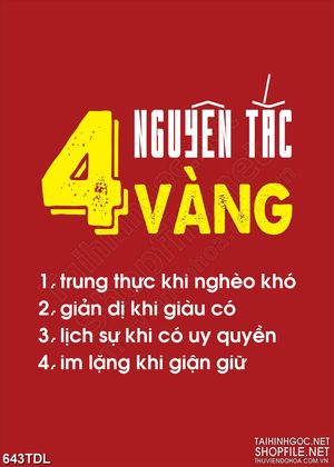 Tranh động lực phát huy đạo đức trong mọi hoàn cảnh in 3d