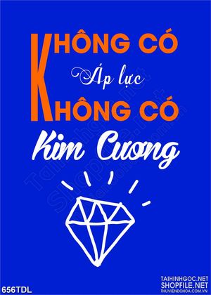 Tranh động lực không áp lực không có kim cương in canvas