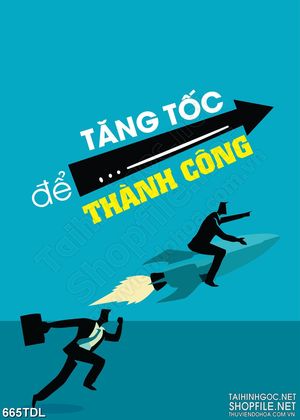 Tranh động lực tăng tốc để thành công trang trí