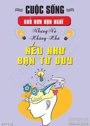 Tranh  động lực phát triển tư duy bản thân in uv