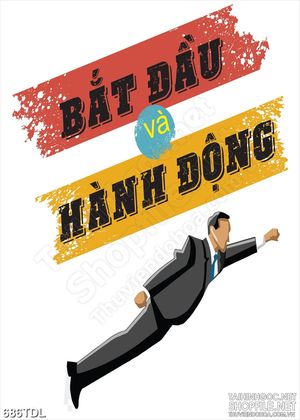 Tranh trang trí động lực bắt đầu và hành động