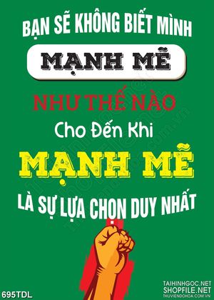 Tranh động lực công việc mạnh mẽ là sự lựa chọn duy nhất