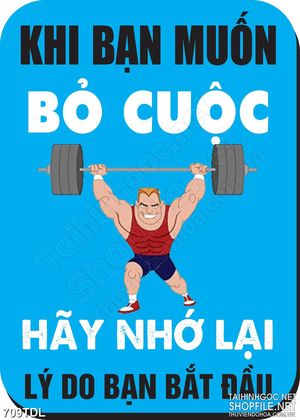 Tranh  động lực không bao giờ bỏ cuộc in uv