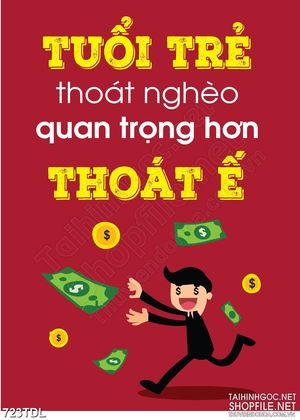 Tranh động lực thoát nghèo hơn thoát ế in 3d