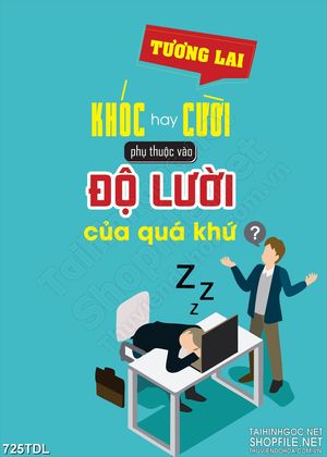 Tranh động lực thành công nói không với kẻ lười in uv