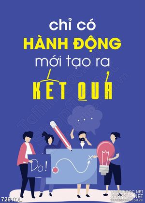 Tranh trang trí động lực hành động để tạo ra kết quả