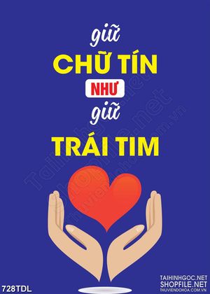 Tranh văn phòng động lực giữ chữ tín trong mọi hoàn cảnh