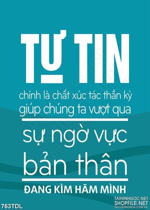 Tranh động lực luôn tự tin và bản lĩnh in 3d