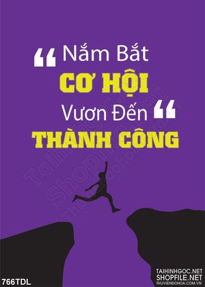 Tranh trang trí động lực nắm bắt cơ hội để thành công