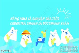 Tranh động lực thỏa lòng với niềm đam  mê trà sữa trang trí