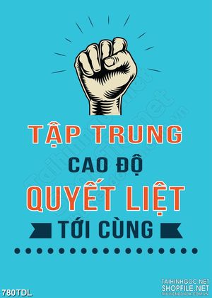 Tranh in treo tường động lực tập trung cao độ