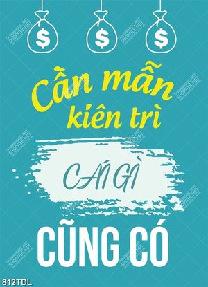 Tranh động lực về cần cù kiên trì