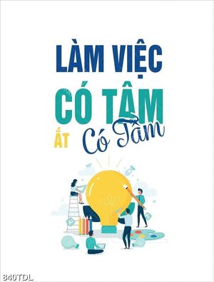 Tranh động lực làm việc có tâm có tầm