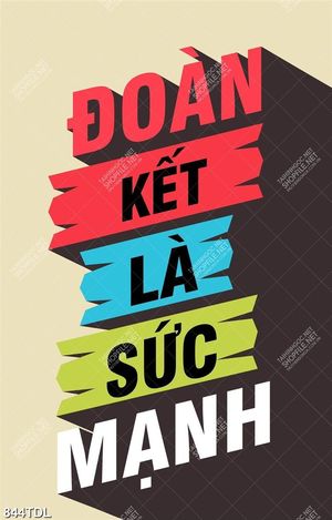 Tranh động lực đoàn kết là sức mạnh