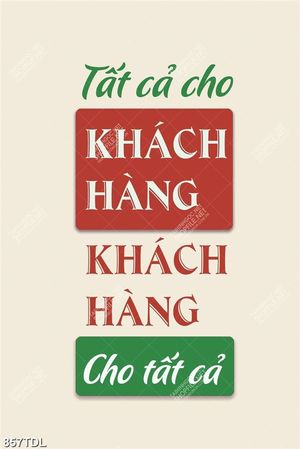 Tranh động lực tất cả cho khách hàng