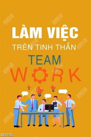 Tranh động lực cổ vũ tinh thần làm việc theo nhóm